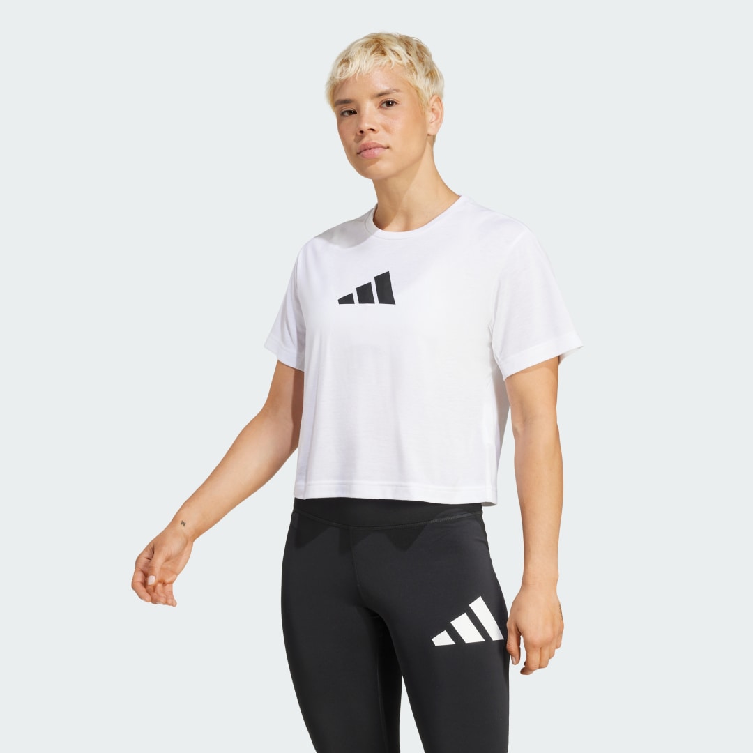 T-paita adidas Performance Train Essentials Big Logo Performance Valkoinen | JG8615, 0