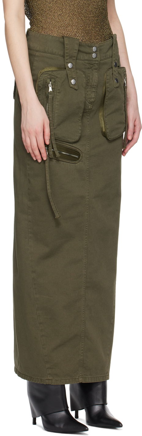 Hame Blumarine Embroidered Maxi Skirt Vihreä | P422J108A, 1