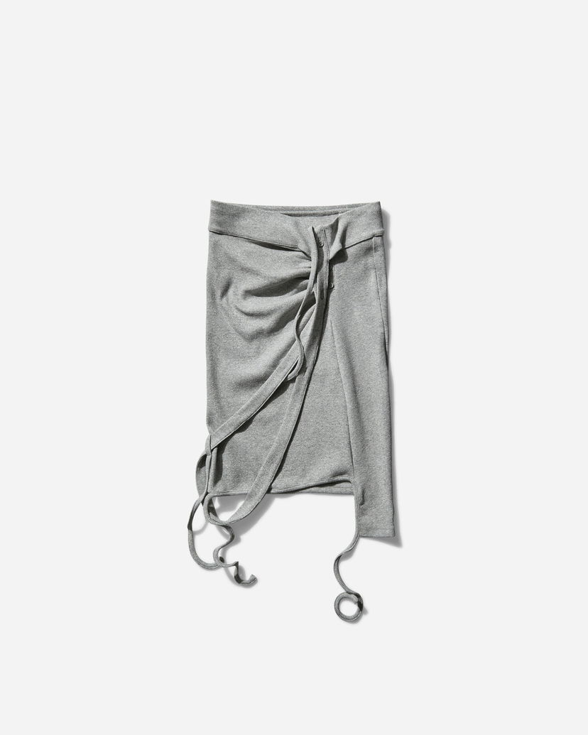 Hame Ottolinger Rib Wrap Skirt Harmaa | 104-300104-02 GRYSLV