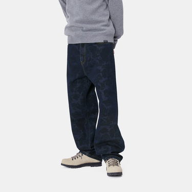 Jeans Carhartt WIP Relaxed Fit Printed Cotton Canvas Pants Sininen | I033755_3, 1