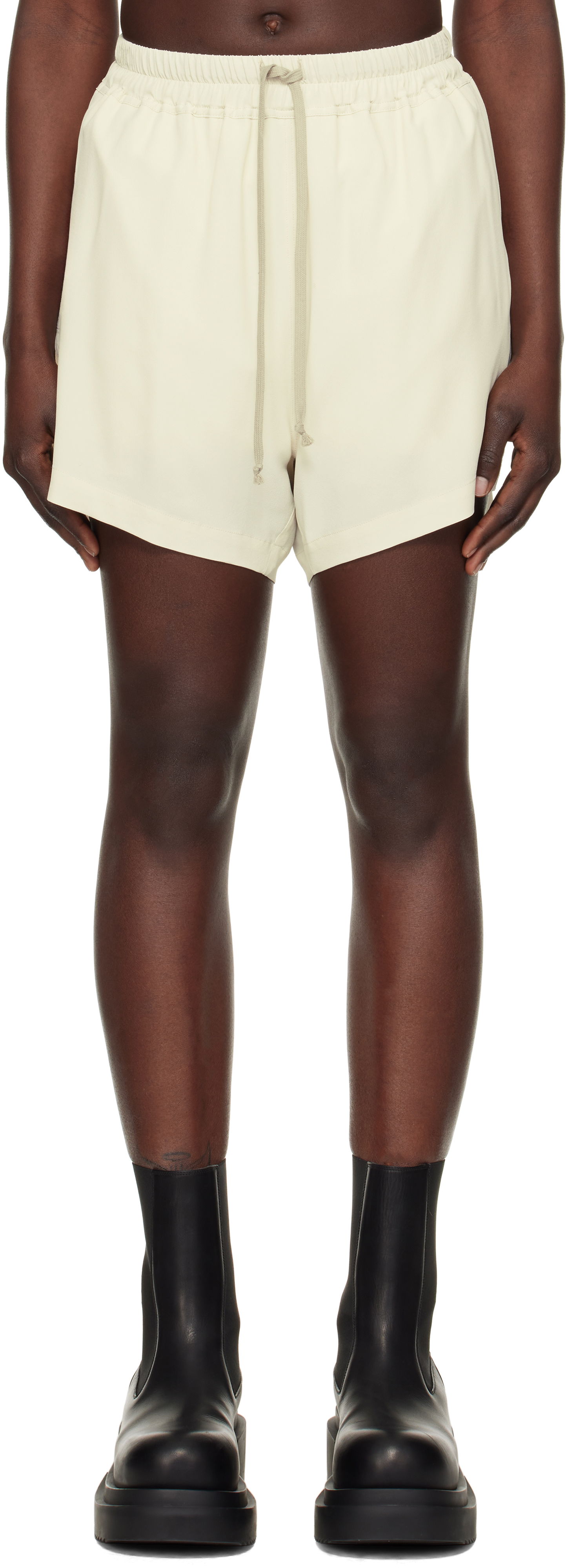 Shortsit Rick Owens Rick Owens Hollywood Boxers Shorts Beige | RP01E7351 CC, 0