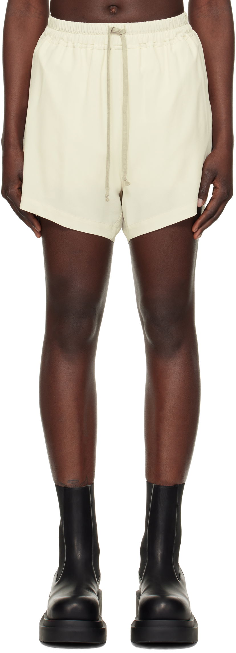 Shortsit Rick Owens Rick Owens Hollywood Boxers Shorts Beige | RP01E7351 CC