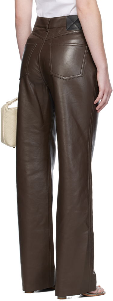 Housut Nanushka Nanushka Seldes Regenerated Leather Trousers Ruskea | NW25PFPA15278, 2