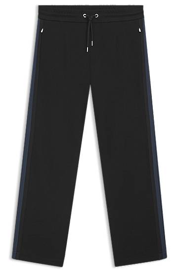 Verryttelyhousut BOSS Porsche x BOSS Tracksuit Bottoms with Side Stripes Musta | 50543681