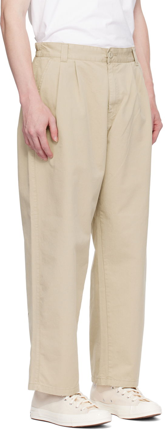 Housut Carhartt WIP Marv Relaxed Fit Trousers Beige | I033129, 1