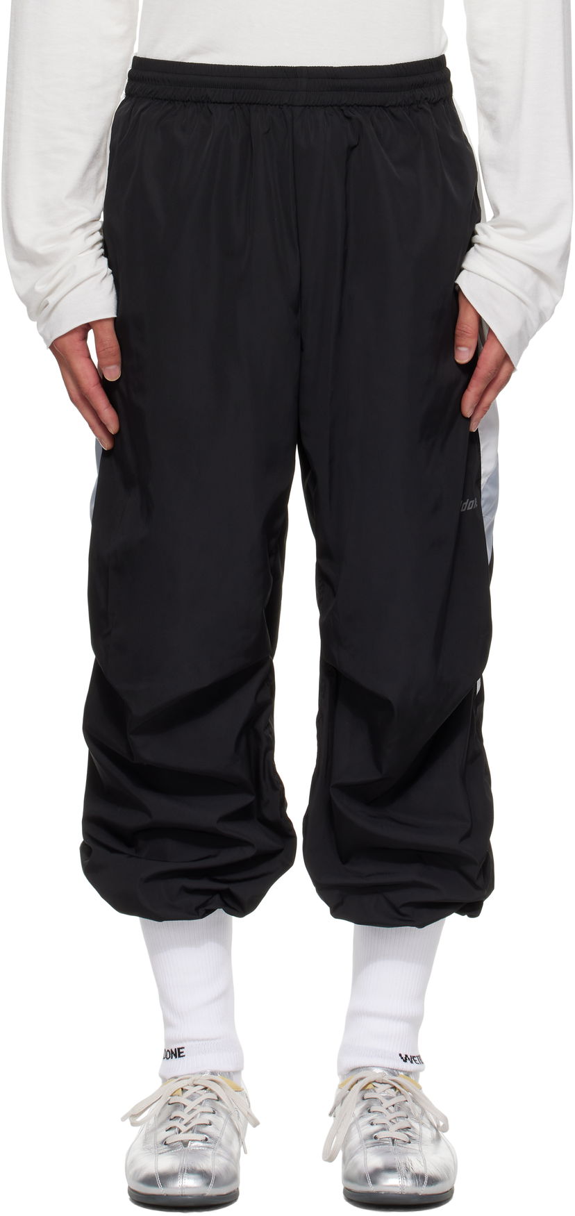 Verryttelyhousut We11done We11done Socks Track Pants Musta | WD-PT2-25-213-M-BK