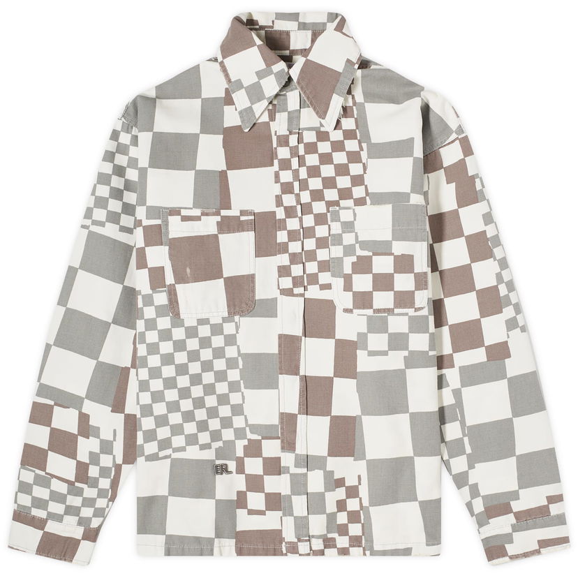 Paita ERL Checkerboard Canvas Shirt Monivärinen | ERL08J010-BKW