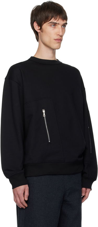 Huppari Dries Van Noten Dries Van Noten Strap Sweatshirt Musta | 252-021146-2611, 1