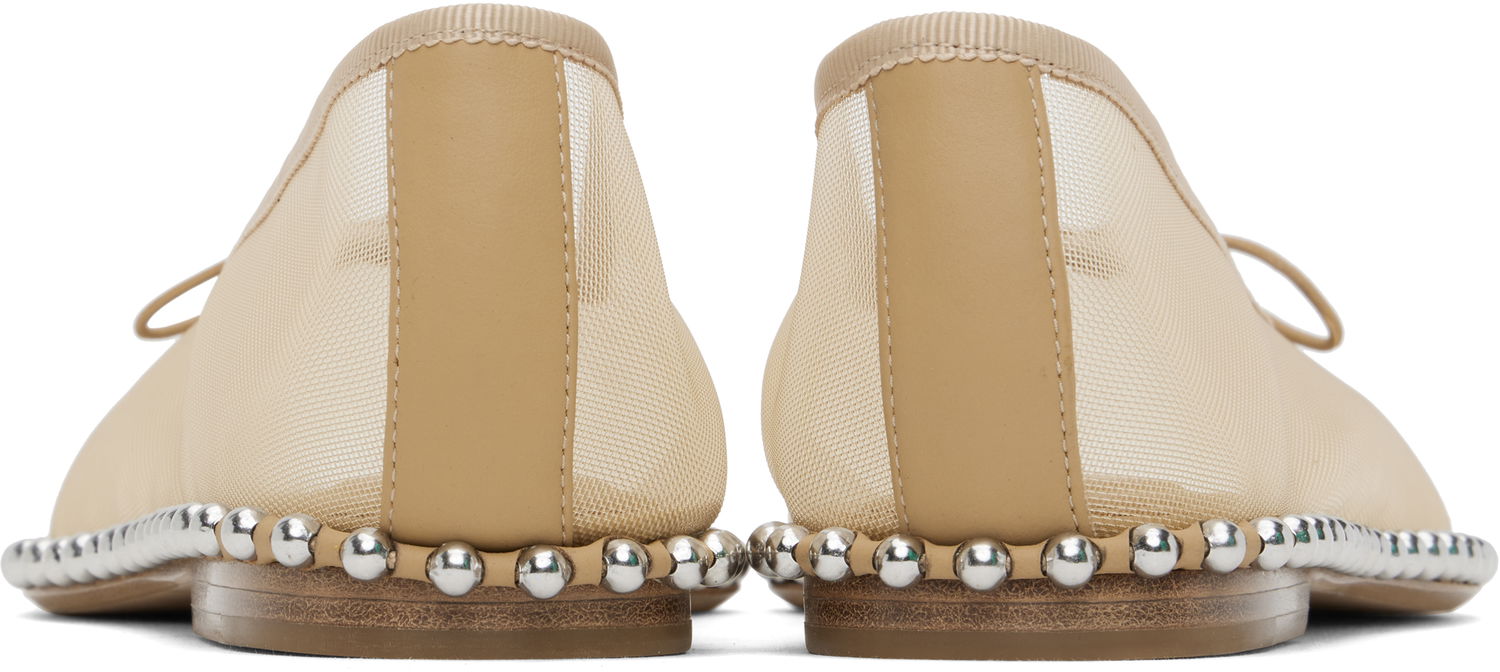 Vaatteet Alexander Wang Alexander Wang Lina Ballchain Ballerina Flats Beige | 30125F046, 1
