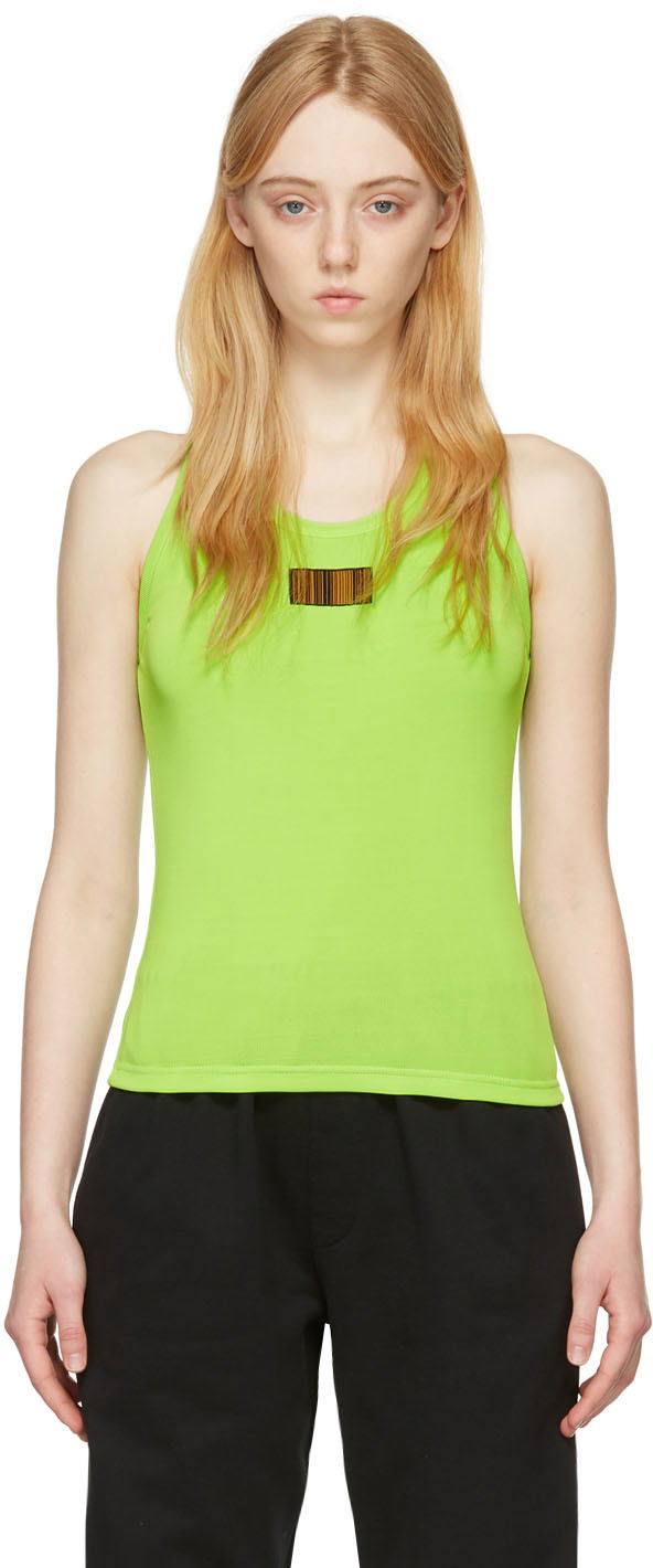 Tankkitoppi VETEMENTS VTMNTS Barcode Tank Top Vihreä | VL12TR840G