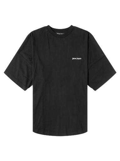 T-paita Palm Angels Embroidered Logo Oversized T-Shirt Musta | PMAA002F23JER0011001