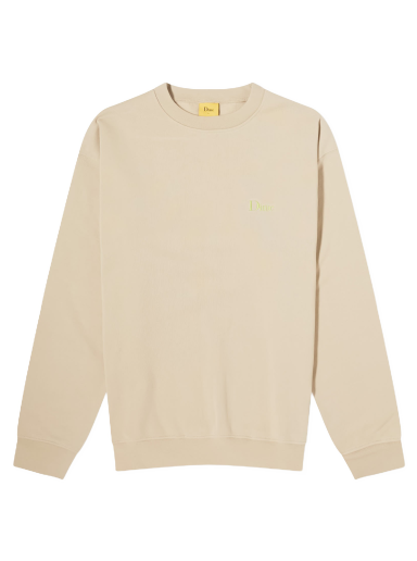 Huppari Dime Classic Small Logo Crew Sweat Sand Beige | DIME23D1F18-SAN