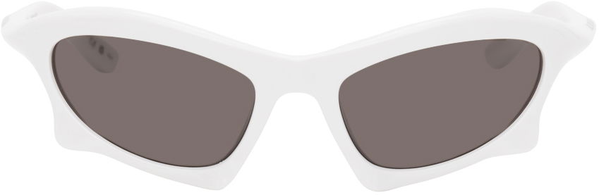 Aurinkolasit Balenciaga Bat Rectangle Sunglasses Valkoinen | BB0229S, 0