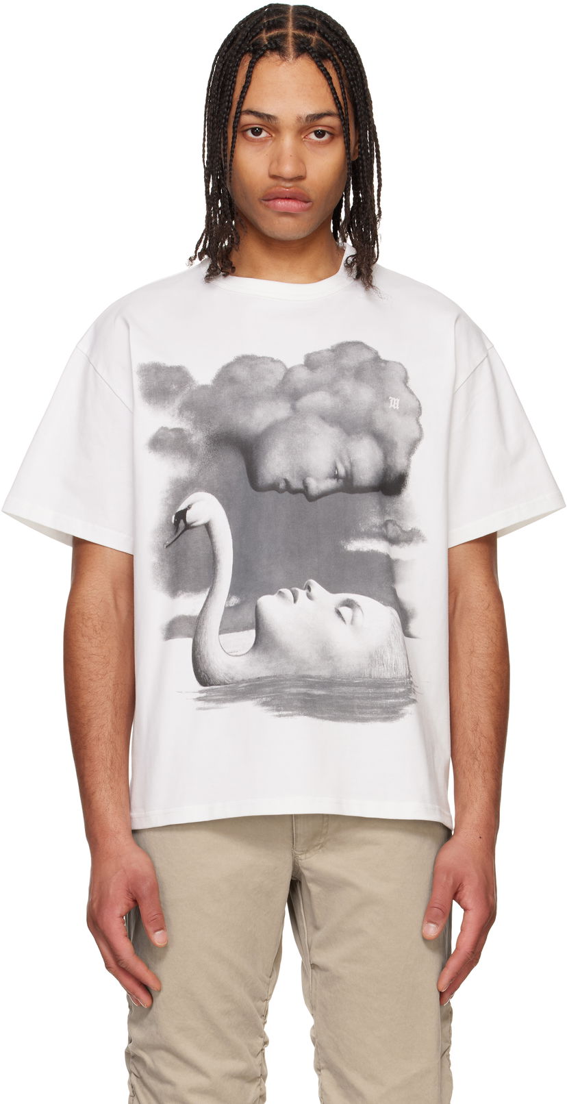 T-paita MISBHV MISBHV La Donna Del Lago Graphic T-Shirt Valkoinen | 250M108