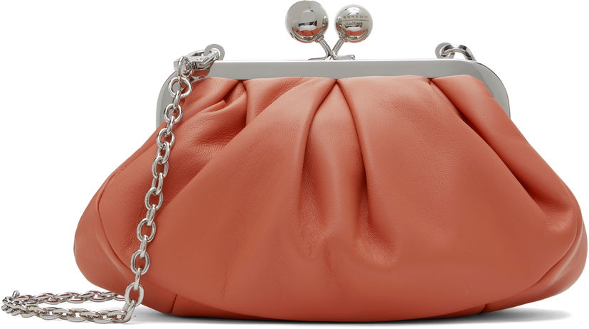 Käsilaukku Max Mara Weekend Max Mara Prati Leather Shoulder Bag Oranssi | 2515511034600