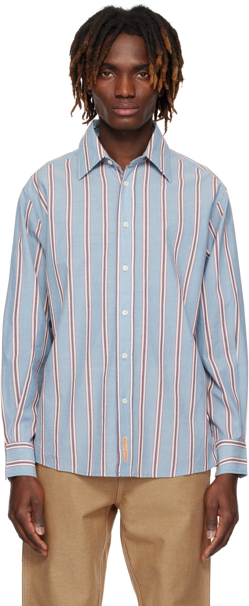 Paita Bode Bode Regatta Stripe Shirt Sininen | MRS25SH026