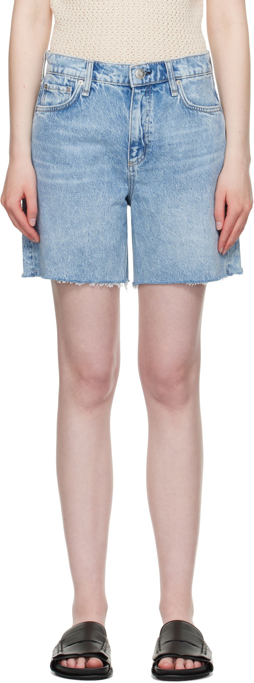 Shortsit rag & bone Rag & Bone Kaia Denim Shorts Sininen | WDD25P9001RGMA