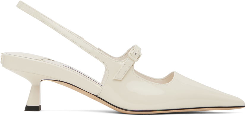 Tennarit ja kengät Jimmy Choo Jimmy Choo Didi 45 Slingback Pumps Valkoinen | DIDI 45