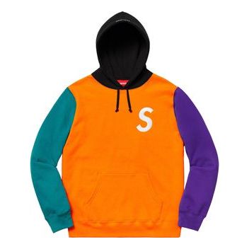 Huppari Supreme Supreme SS19 Colorblocked Hooded Sweatshirt Monivärinen | SUP-SS19-309