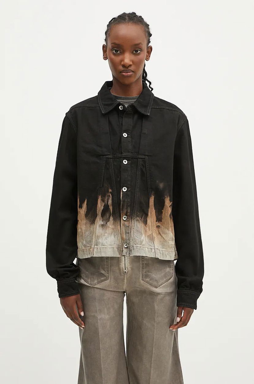 Takki Rick Owens Alice Denim Jacket Musta | DS02D2714.BSUN
