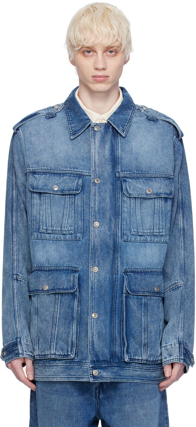 Takki ISABEL MARANT Taho Denim Jacket Sininen | 24PVE0272HA-B1H07H