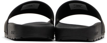Tennarit ja kengät Off-White Black Bookish Pool Slides Musta | OWIU001C99MAT0011001, 1