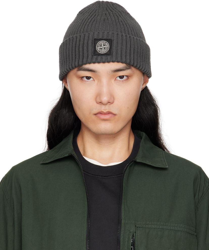 Pipo Stone Island Stone Island Full Rib RWS Wool Beanie Harmaa | K2S15 N100002 S00C3