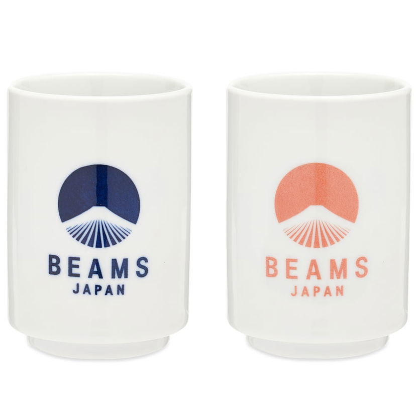 Kodin sisustus BEAMS BEAMS JAPAN Logo Ceramic Cup Set Valkoinen | 56710389950