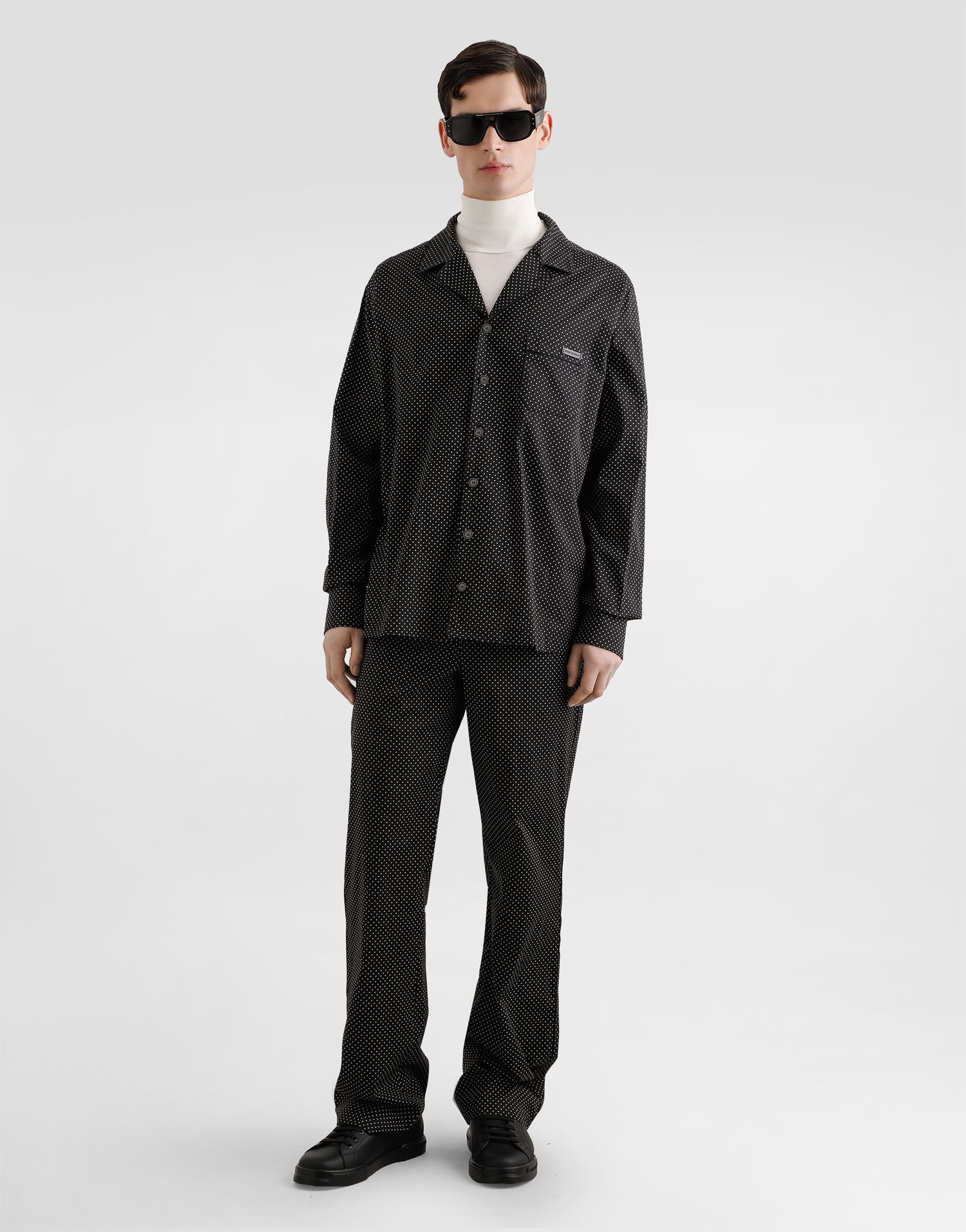 Housut Dolce & Gabbana Dolce & Gabbana Micro-designed Joggers Musta | GVRMATFMRBNS8030, 1