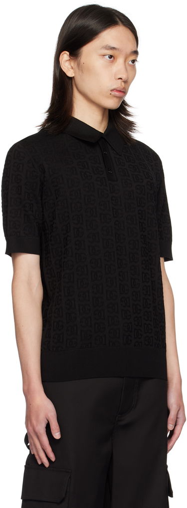 Poolopaita Dolce & Gabbana Dolce&Gabbana Logo Jacquard Polo Musta | GXZ15TJBSKE, 1
