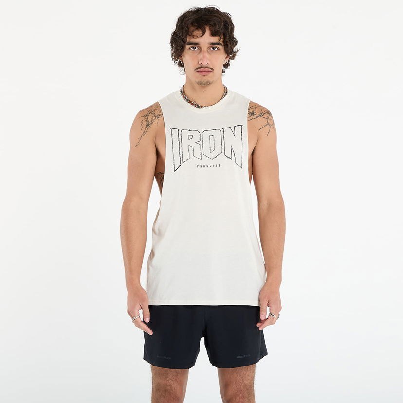 Tankkitoppi Under Armour Project Rock Graphic Training Tank Beige | 6006257-279