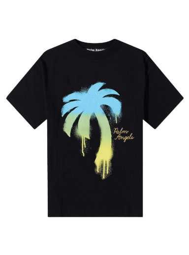 T-paita Palm Angels Spray Palm Tee Musta | PMAA001F22JER0111055