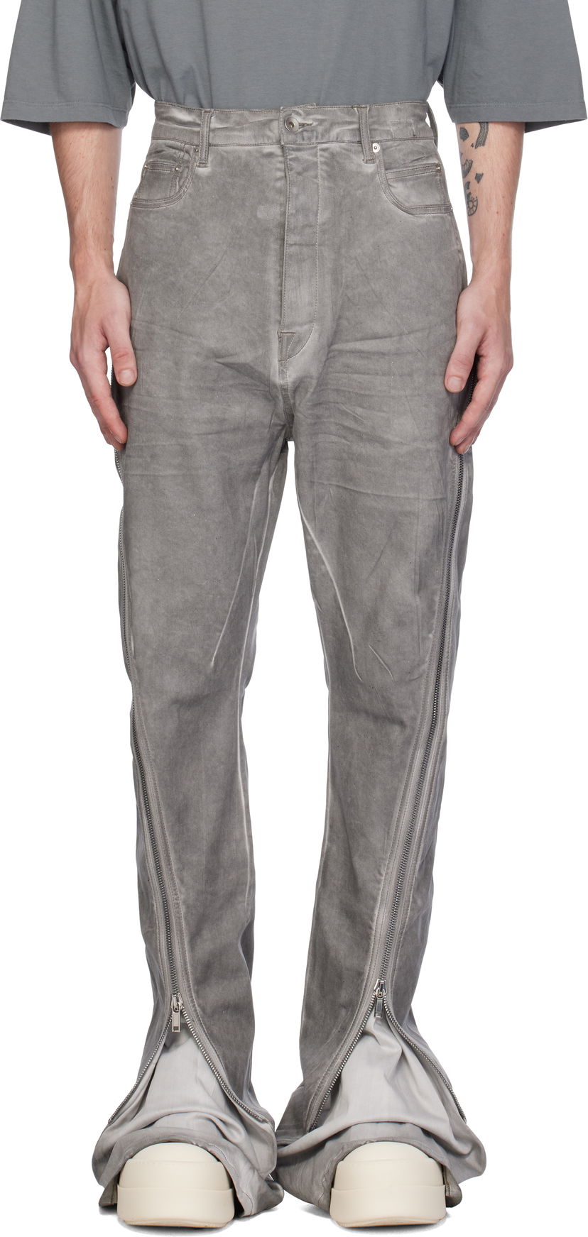Jeans Rick Owens Porterville Bolan Banana Jeans Harmaa | DU02D2363 HSCF