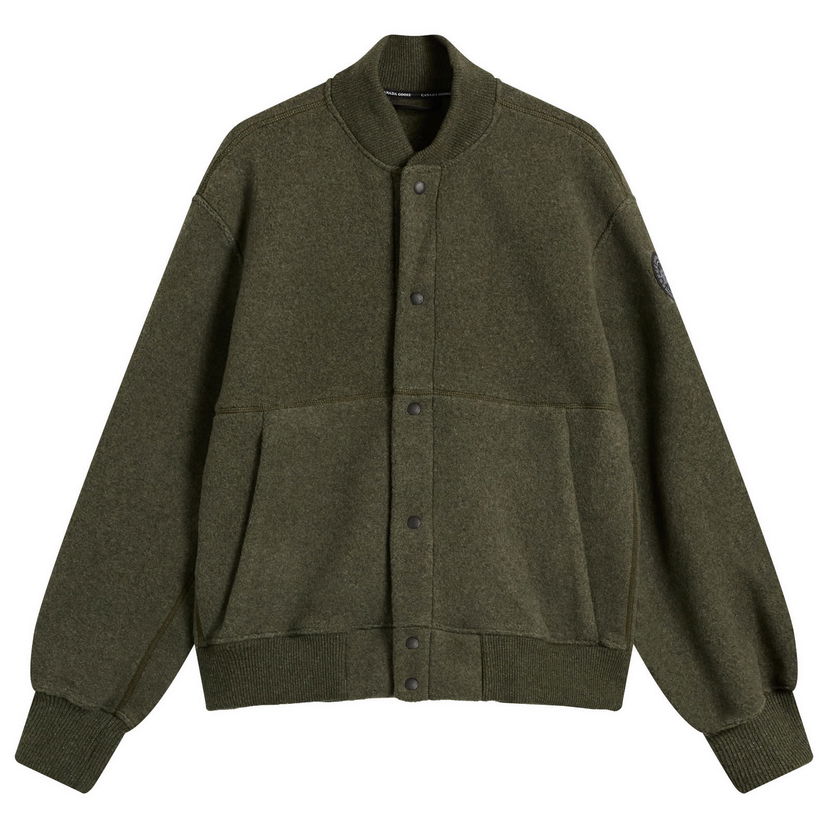 Bomber-takki Canada Goose Men's Hudson Fleece Bomber Jacket, Size Large Vihreä | 7221MB-9663