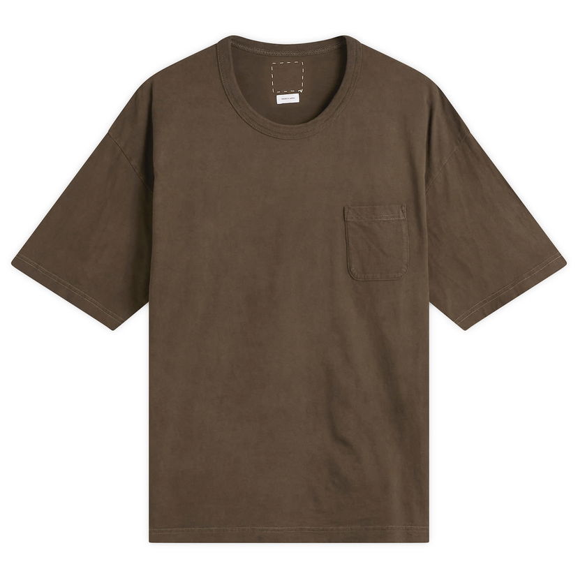 T-paita visvim Jumbo Crew Neck Short Sleeve T-Shirt with Chest Pocket Ruskea | 0125205010011