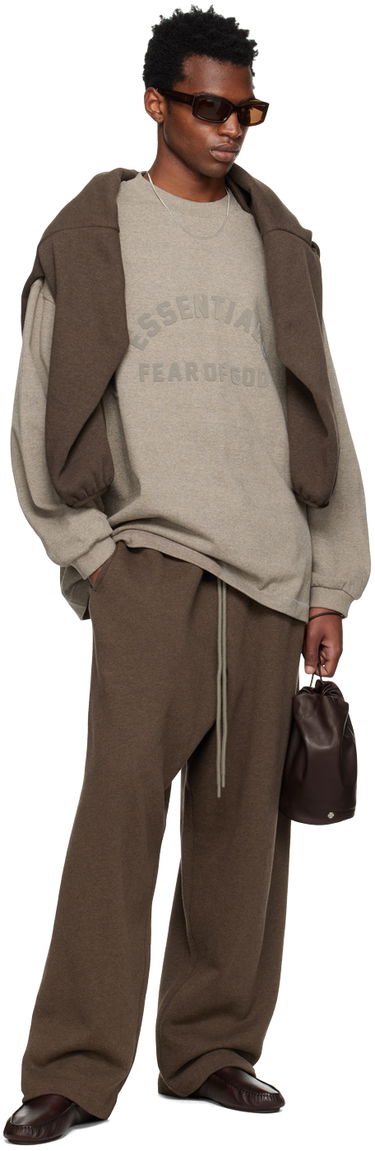 T-paita Fear of God Core Collection Heavy L/S Tee Heather Grey Harmaa | 125SU242011F, 4