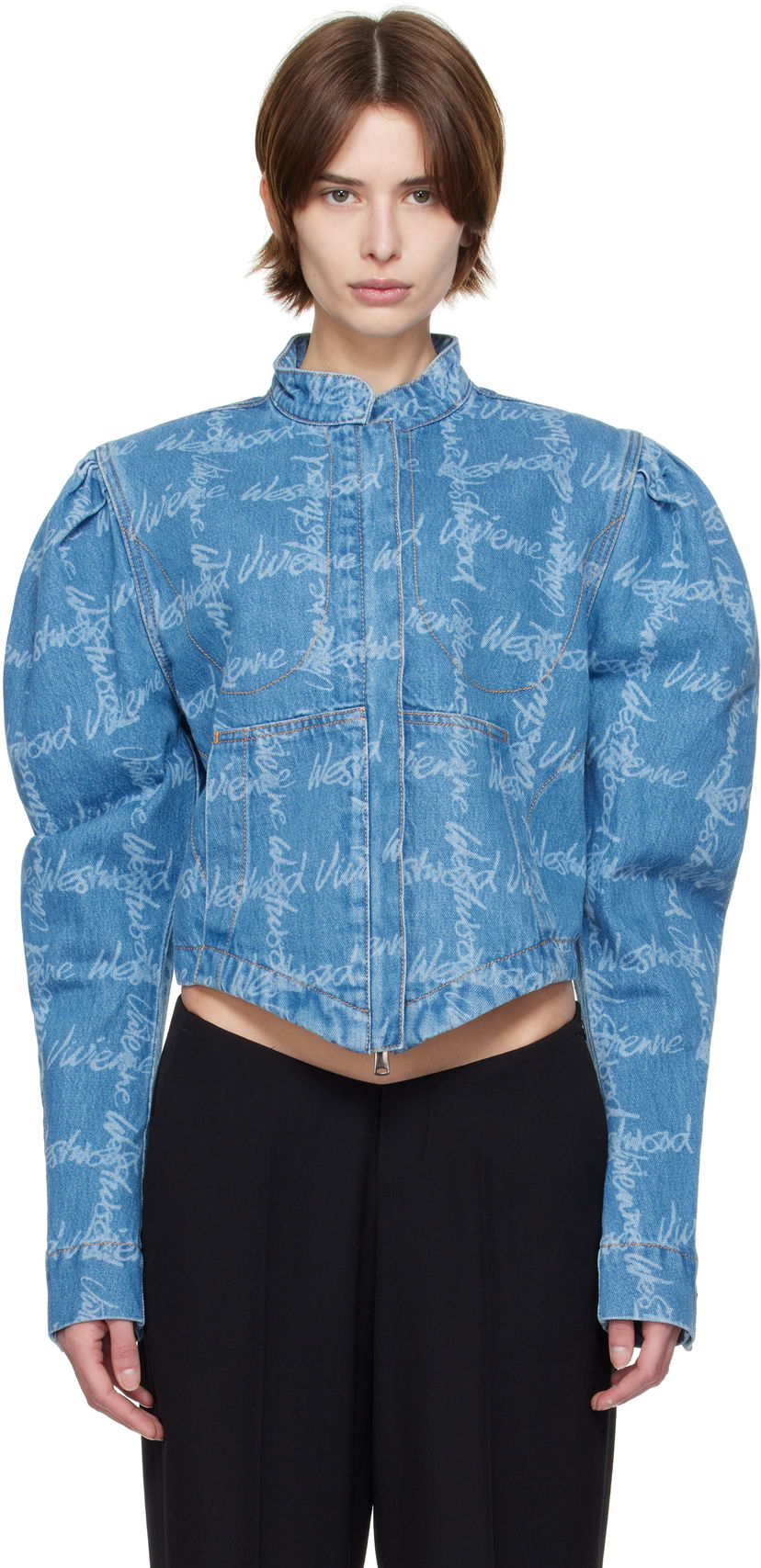 Takki Vivienne Westwood Vivienne Westwood Filli Denim Jacket Sininen | 1901001F-W014I-