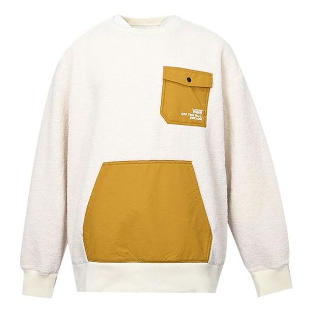 Villapaita Vans Vans Contrast Stitch Fleece Sweatshirt Valkoinen | VN0A5H7M3KS