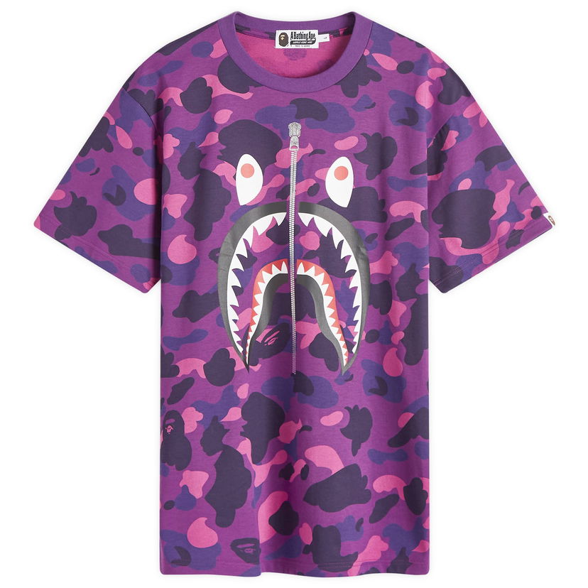 T-paita BAPE All Over Colour Camo Shark T-Shirt Violetti | 001CSK801008M-PUR