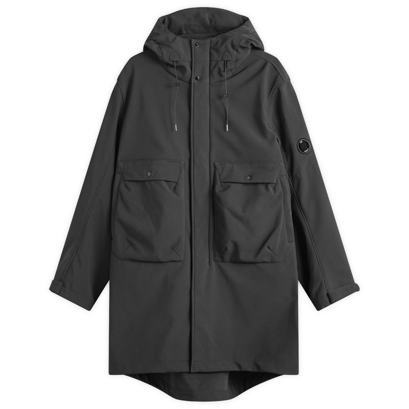 Parka C.P. Company Hooded Shell Parka Jacket Musta | CMOW008A-006097A-999