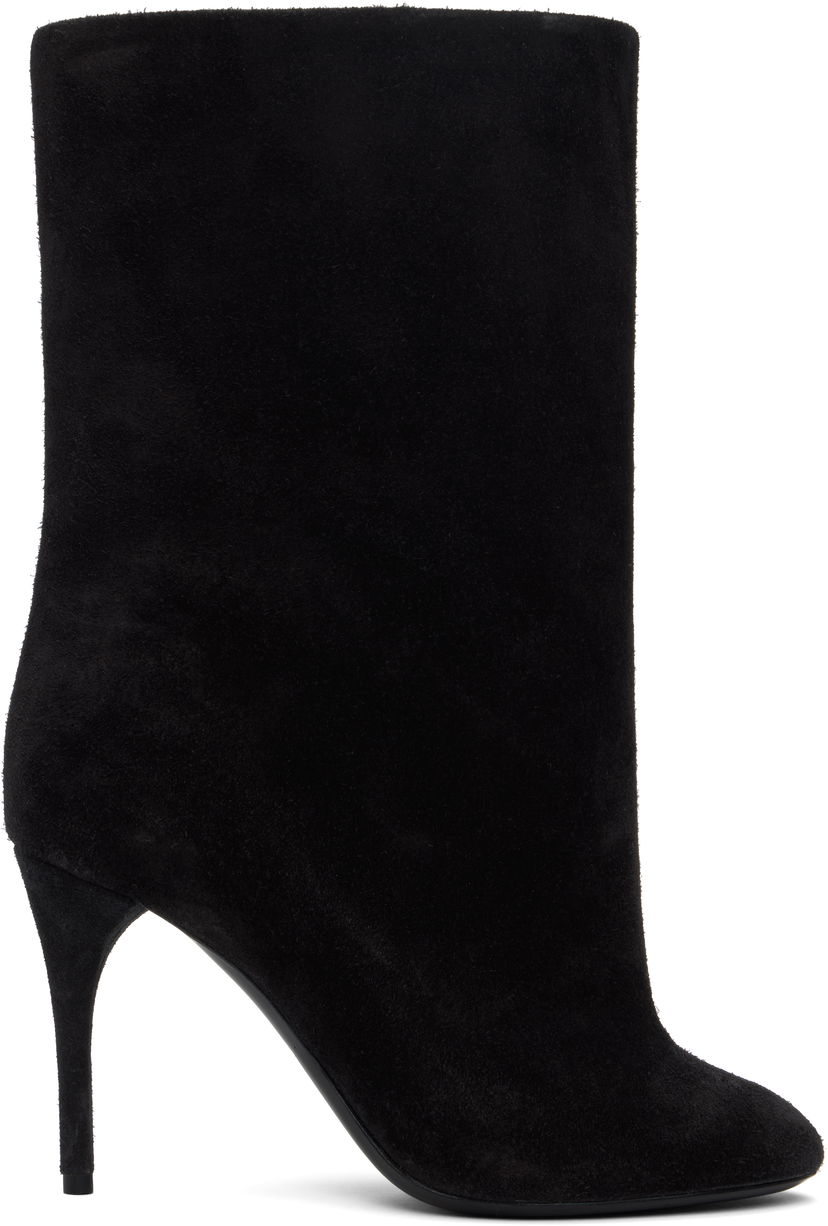 Vaatteet Alaïa ALAÏA Low 90 Suede Boots Musta | AA3B098CK177