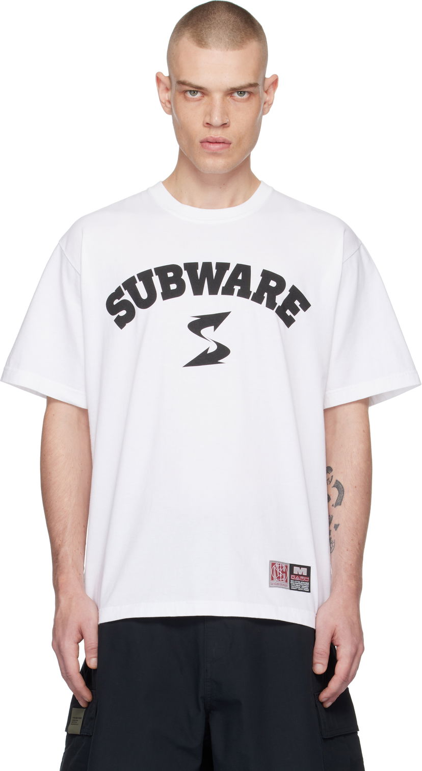 T-paita Neighborhood White Subware Edition T-Shirt Valkoinen | 242PC49N-ST03