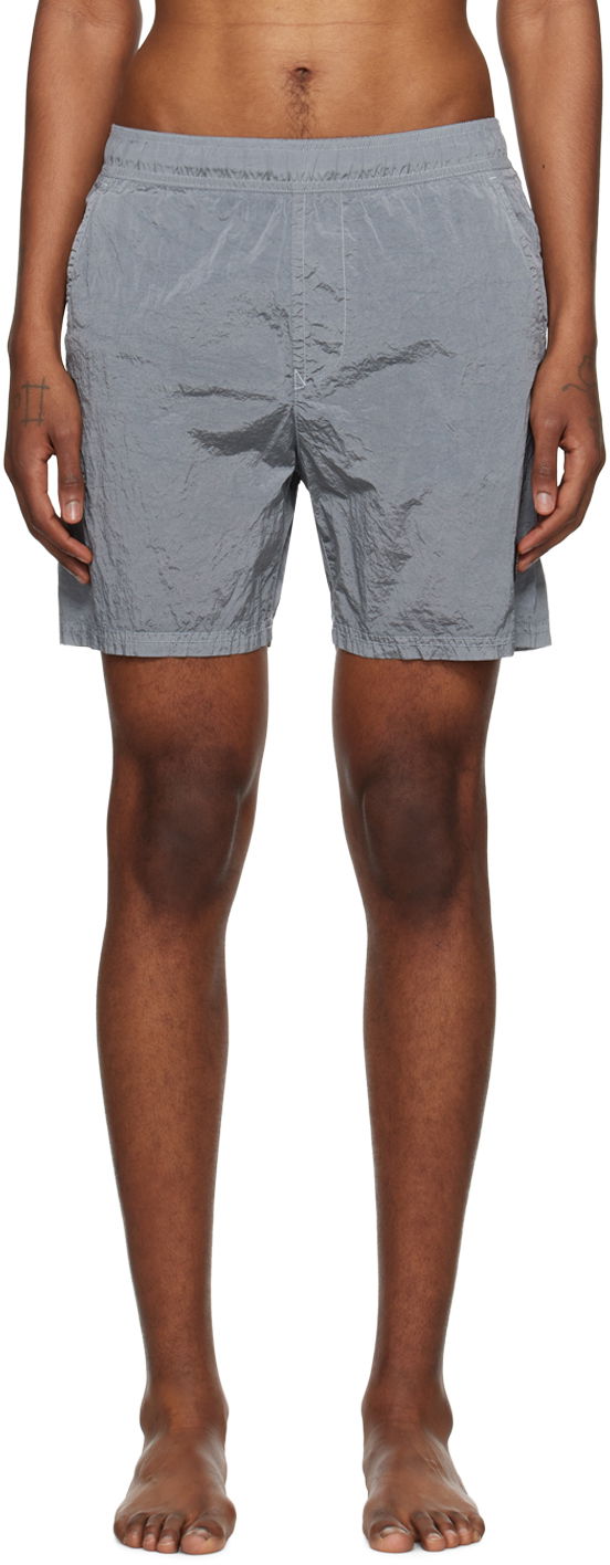 Shortsit Stone Island Metallic Swim Shorts Harmaa | 8015B0943