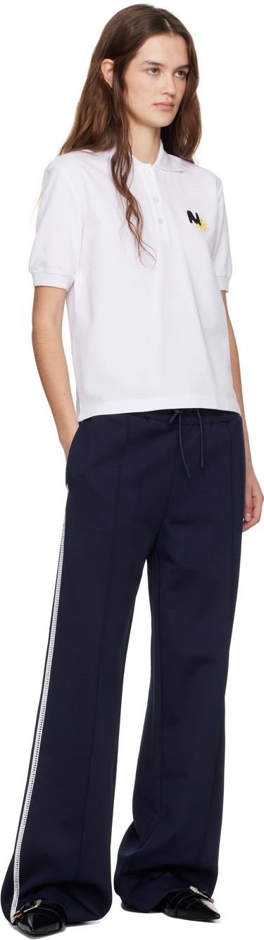 Poolopaita MSGM MSGM Logo Patch Polo Valkoinen | 3841MDM80 257137, 3