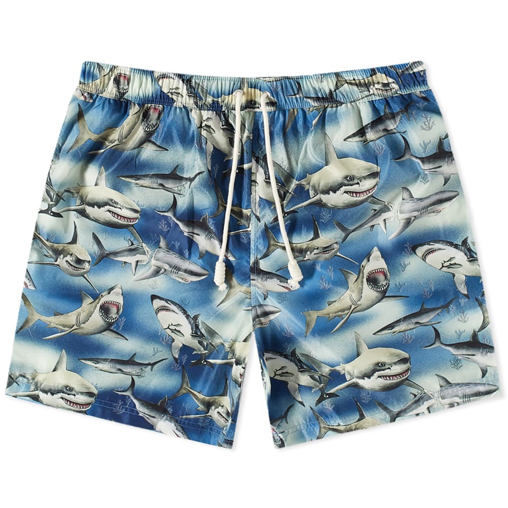Uimapuvut Palm Angels Shark Swim Short Monivärinen | PMFD002S23FAB0064510, 0