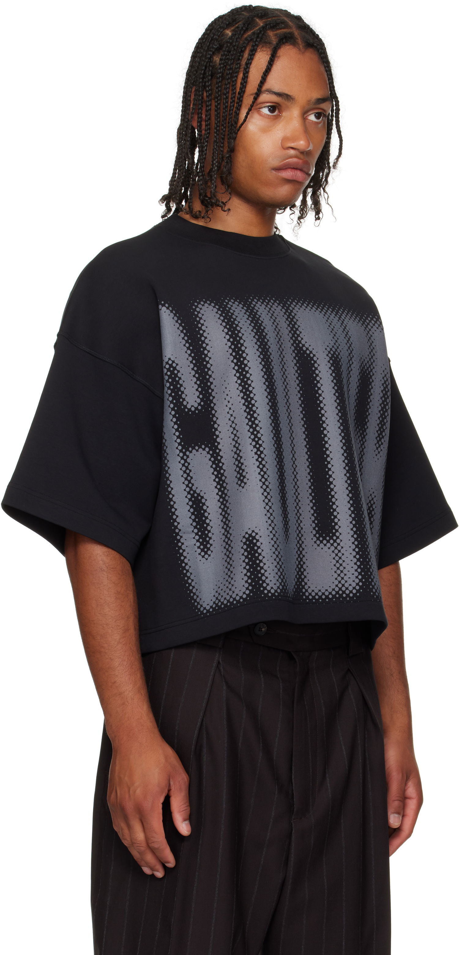 T-paita Jean Paul Gaultier Jean Paul Gaultier 'The Gaultier' Boxy T-Shirt Musta | 25/03-W-TO298-J004-0004, 1