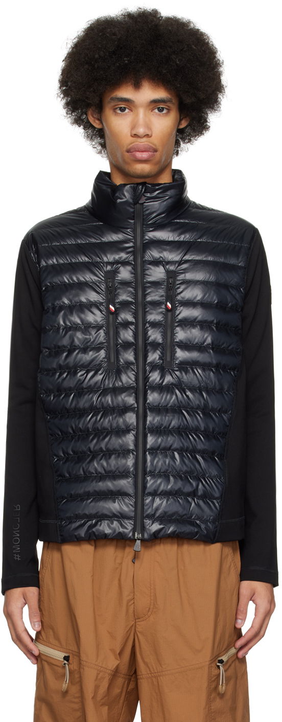 Takki Moncler Grenoble Zip Down Jacket Musta | J10978G00007829H7