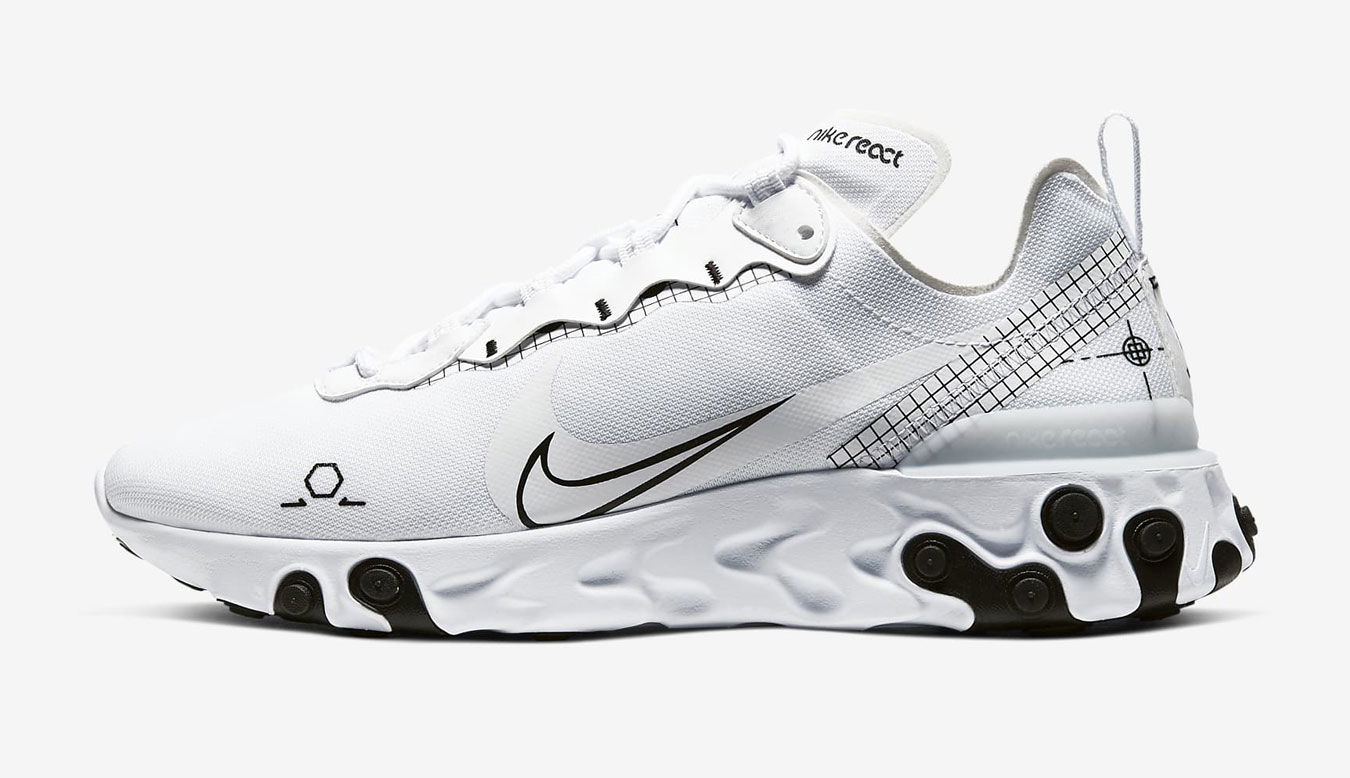 Tennarit ja kengät Nike React Element Valkoinen | CU3009-100, 0