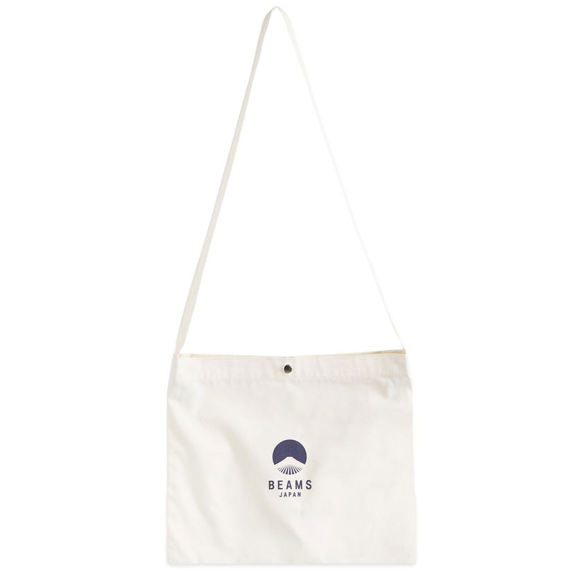 Kangaskassi BEAMS BEAMS JAPAN Sacoche Bag Valkoinen | 5661-0025-271-06