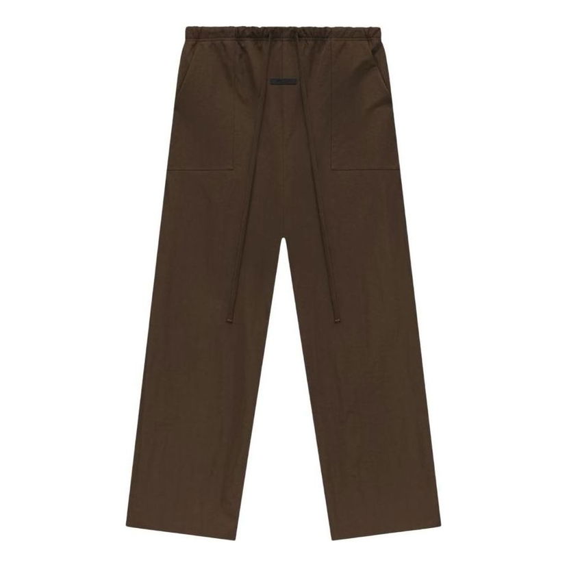 Housut Fear of God Fear of God Essentials SS25 Textured Nylon Utility Pants Ruskea | 130HO244805F
